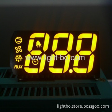 Customized 3-digit Super Bright Amber 7-segment Led Display For Cooling Application 